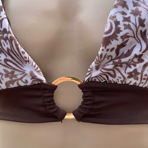 Nicolita Moroccan O-Ring Halter Bikini Top D-Cup - Picture 3 of 7